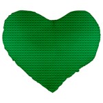 Green Lego Texture, Lego Background, Lego Texture, Green Large 19  Premium Heart Shape Cushions