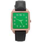 Green Lego Texture, Lego Background, Lego Texture, Green Rose Gold Leather Watch 