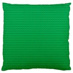 Green Lego Texture, Lego Background, Lego Texture, Green Large Premium Plush Fleece Cushion Case (One Side)