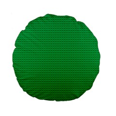 Green Lego Texture, Lego Background, Lego Texture, Green Standard 15  Premium Flano Round Cushions from ArtsNow.com Front