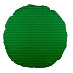 Green Lego Texture, Lego Background, Lego Texture, Green Large 18  Premium Flano Round Cushions