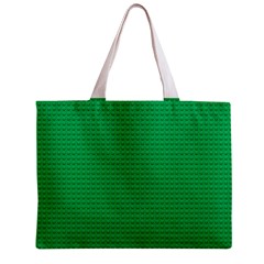 Green Lego Texture, Lego Background, Lego Texture, Green Zipper Mini Tote Bag from ArtsNow.com Front