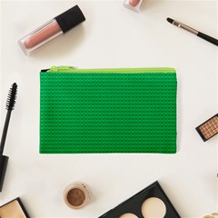 Green Lego Texture, Lego Background, Lego Texture, Green Cosmetic Bag (XS) from ArtsNow.com Front