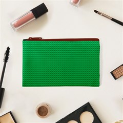 Green Lego Texture, Lego Background, Lego Texture, Green Cosmetic Bag (XS) from ArtsNow.com Front