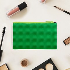 Green Lego Texture, Lego Background, Lego Texture, Green Cosmetic Bag (XS) from ArtsNow.com Back