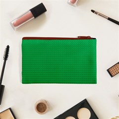 Green Lego Texture, Lego Background, Lego Texture, Green Cosmetic Bag (XS) from ArtsNow.com Back