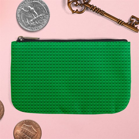 Green Lego Texture, Lego Background, Lego Texture, Green Large Coin Purse from ArtsNow.com Front