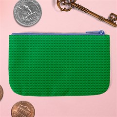 Green Lego Texture, Lego Background, Lego Texture, Green Large Coin Purse from ArtsNow.com Back