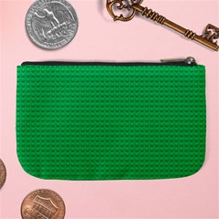 Green Lego Texture, Lego Background, Lego Texture, Green Large Coin Purse from ArtsNow.com Back