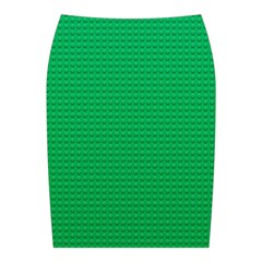 Green Lego Texture, Lego Background, Lego Texture, Green Midi Wrap Pencil Skirt from ArtsNow.com Back