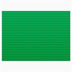 Green Lego Texture, Lego Background, Lego Texture, Green Roll Up Canvas Pencil Holder (L) from ArtsNow.com Front