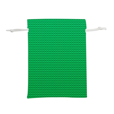 Green Lego Texture, Lego Background, Lego Texture, Green Lightweight Drawstring Pouch (S) from ArtsNow.com Back