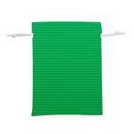 Green Lego Texture, Lego Background, Lego Texture, Green Lightweight Drawstring Pouch (L)