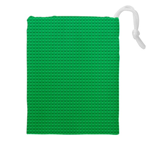 Green Lego Texture, Lego Background, Lego Texture, Green Drawstring Pouch (5XL) from ArtsNow.com Front