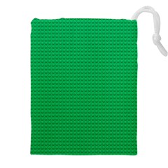 Green Lego Texture, Lego Background, Lego Texture, Green Drawstring Pouch (5XL) from ArtsNow.com Front