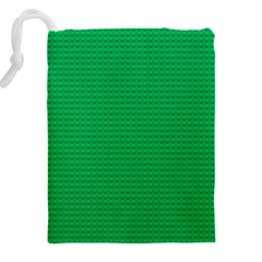 Green Lego Texture, Lego Background, Lego Texture, Green Drawstring Pouch (5XL) from ArtsNow.com Back