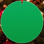 Green Lego Texture, Lego Background, Lego Texture, Green UV Print Acrylic Ornament Round