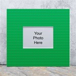 Green Lego Texture, Lego Background, Lego Texture, Green White Wall Photo Frame 5  x 7 