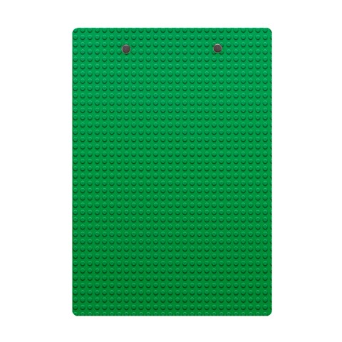 Green Lego Texture, Lego Background, Lego Texture, Green A5 Acrylic Clipboard from ArtsNow.com Back