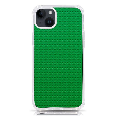 Green Lego Texture, Lego Background, Lego Texture, Green iPhone 14 Plus TPU UV Print Case from ArtsNow.com Front