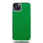 Green Lego Texture, Lego Background, Lego Texture, Green iPhone 13 TPU UV Print Case