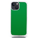 Green Lego Texture, Lego Background, Lego Texture, Green iPhone 13 mini TPU UV Print Case