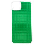 Green Lego Texture, Lego Background, Lego Texture, Green iPhone 15 TPU UV Print Case