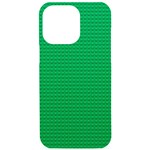 Green Lego Texture, Lego Background, Lego Texture, Green iPhone 15 Pro Max Black UV Print PC Hardshell Case