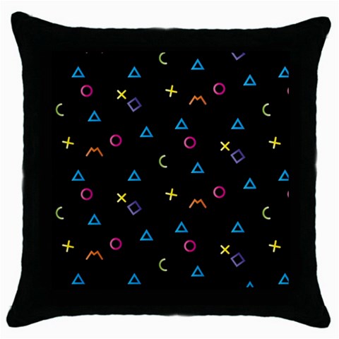 Kids , Kids , Background, Doodle Throw Pillow Case (Black) from ArtsNow.com Front