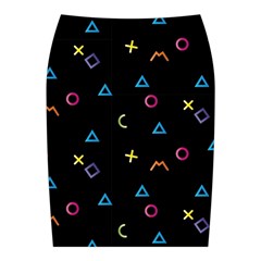 Kids , Kids , Background, Doodle Midi Wrap Pencil Skirt from ArtsNow.com Back