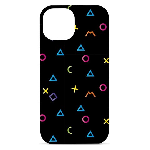 Kids , Kids , Background, Doodle iPhone 15 Black UV Print PC Hardshell Case from ArtsNow.com Front