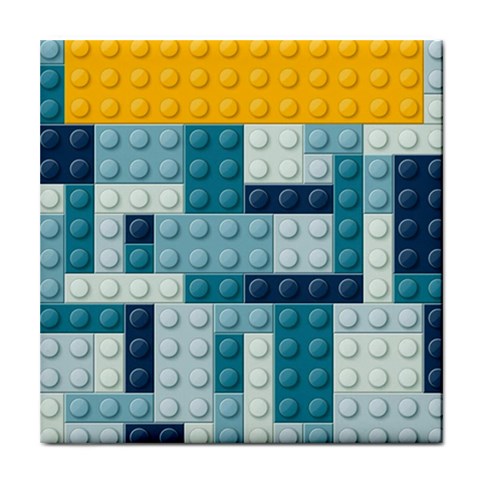 Lego, Background, Dots Tile Coaster from ArtsNow.com Front