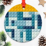 Lego, Background, Dots Ornament (Round)