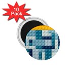 Lego, Background, Dots 1.75  Magnets (10 pack) 