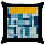 Lego, Background, Dots Throw Pillow Case (Black)