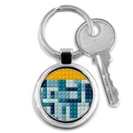 Lego, Background, Dots Key Chain (Round)