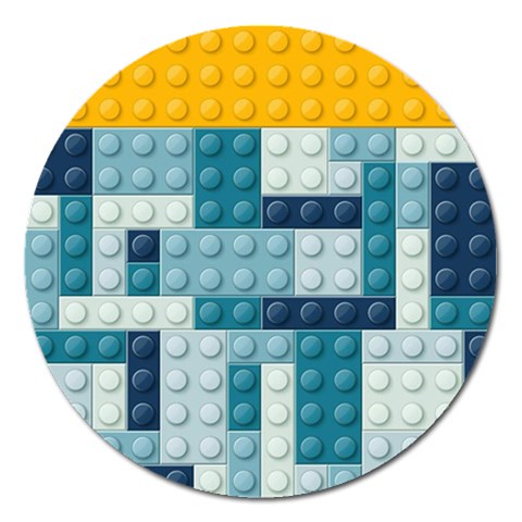 Lego, Background, Dots Magnet 5  (Round) from ArtsNow.com Front