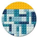 Lego, Background, Dots Magnet 5  (Round)