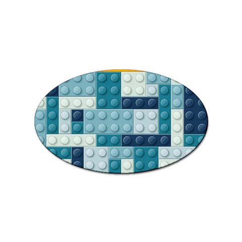 Lego, Background, Dots Sticker Oval (100 pack) from ArtsNow.com Front