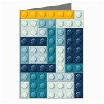 Lego, Background, Dots Greeting Cards (Pkg of 8)