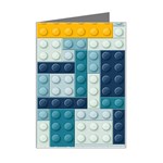 Lego, Background, Dots Mini Greeting Card