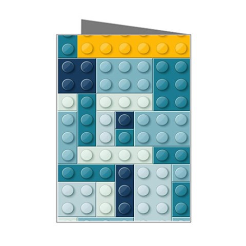 Lego, Background, Dots Mini Greeting Card from ArtsNow.com Right