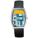 Lego, Background, Dots Barrel Style Metal Watch