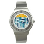 Lego, Background, Dots Stainless Steel Watch