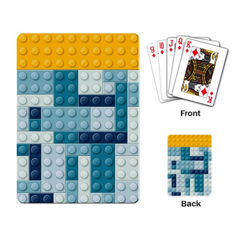 Lego, Background, Dots Playing Cards Single Design (Rectangle) from ArtsNow.com Back