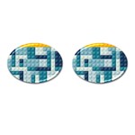 Lego, Background, Dots Cufflinks (Oval)