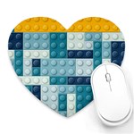 Lego, Background, Dots Heart Mousepad