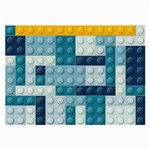 Lego, Background, Dots Large Glasses Cloth