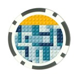 Lego, Background, Dots Poker Chip Card Guard