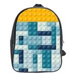 Lego, Background, Dots School Bag (Large)